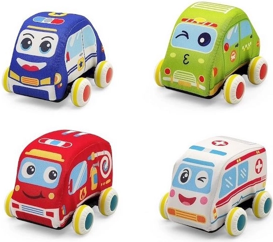 SmilyPlay soft plush rescue service car (ambulance) - 1 piece