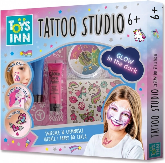 Комплект Tattoo Studio за татуиране и бои за лице
