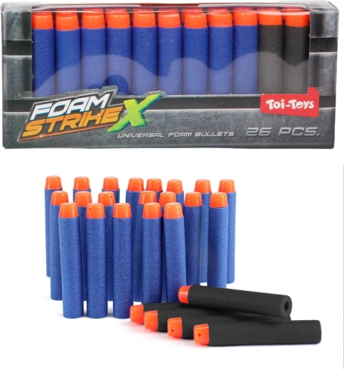 Replacement foam bullets for pistol, 26 pieces