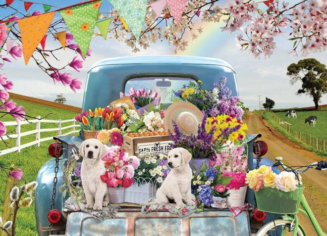 Cobble Hill puzzle Spring Delivery 500 pieces
