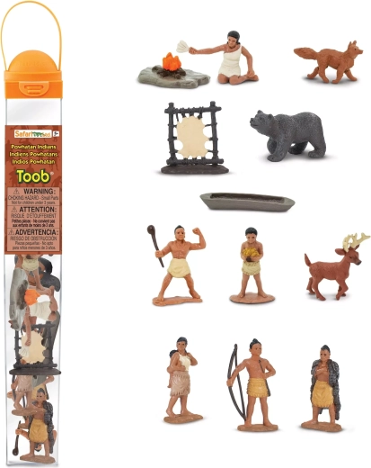 Safari Ltd. Toobs индианци (Поуатан) – туба с 12 фигурки