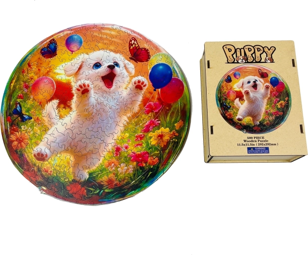 Wooden Puppy Puzzle