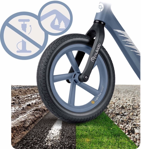 Durable 12-inch PU wheels