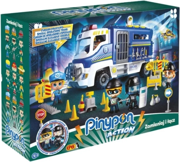 PINYPON Action figure set police van with figures