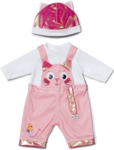 BABY born cat jumpsuit with hat for 43 cm dolls
