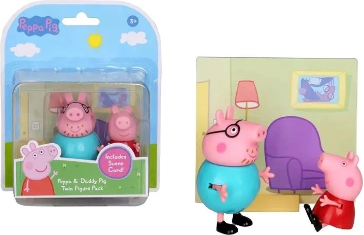 Peppa Pig Peppa and Daddy Pig Figures - 2 pcs