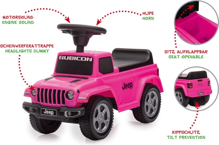 Детска проходилка Jeep Gladiator розова