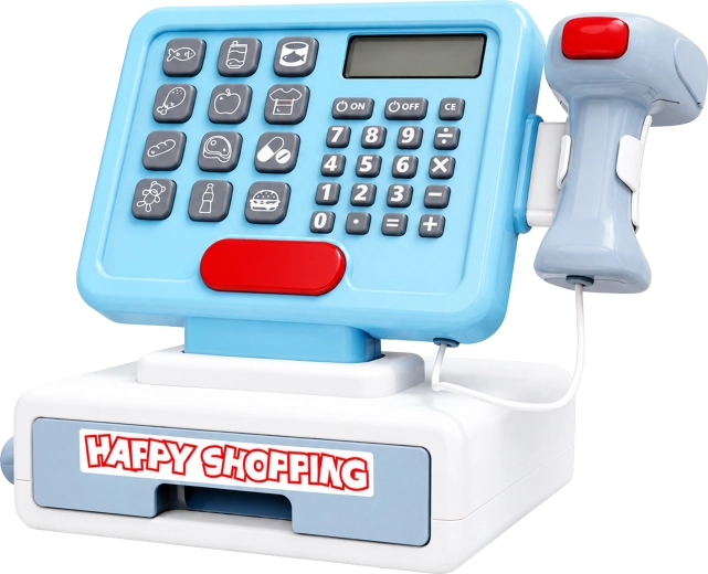 Interactive children's cash register with scanner, basket and scale XXL - 1 piece