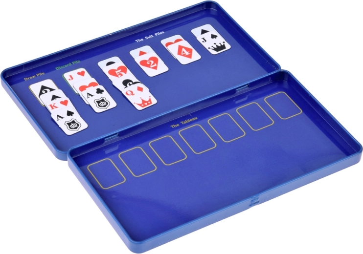 The tin transforms into a playing surface