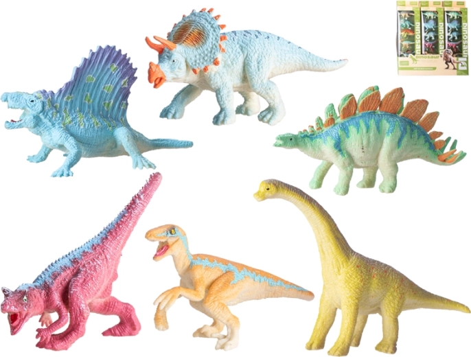 Set of Plastic Dinosaurs 6 pcs (9–12 cm)
