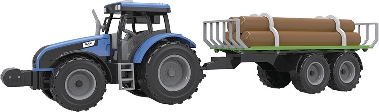 FARM SERVICE tractor with log trailer with sounds and lights
