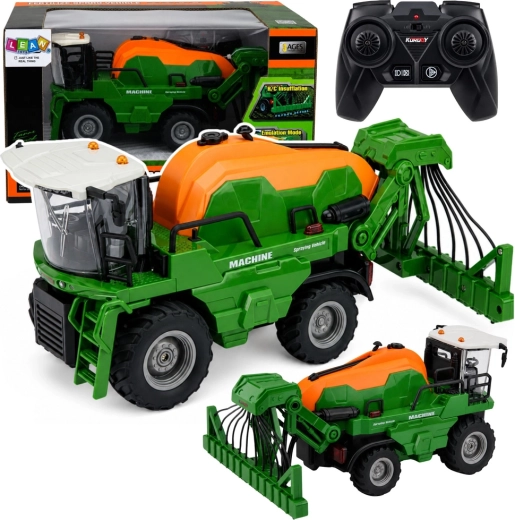 Remote-Controlled Agricultural Combine Harvester with Sprayer 1:24
