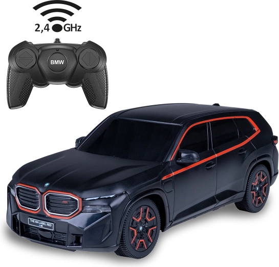 Дистанционно управляема кола BMW XM в мащаб 1:24, черна