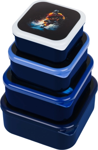 4-in-1: four containers for a varied snack