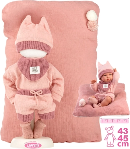 Llorens outfit for New Born doll 40–42 cm with accessories, 5-piece set