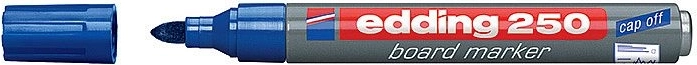 Маркер за бяла дъска син Edding 250