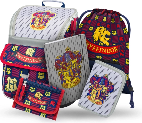 Ученически комплект BAAGL Zippy Harry Potter Грифиндор – раница, несесер, торбичка, папка и портмоне