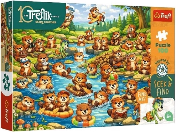 Пъзел Trefl Seek & Find Бобри в действие 100 части