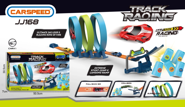 Racing Track Sharp Loop with Triple Looping