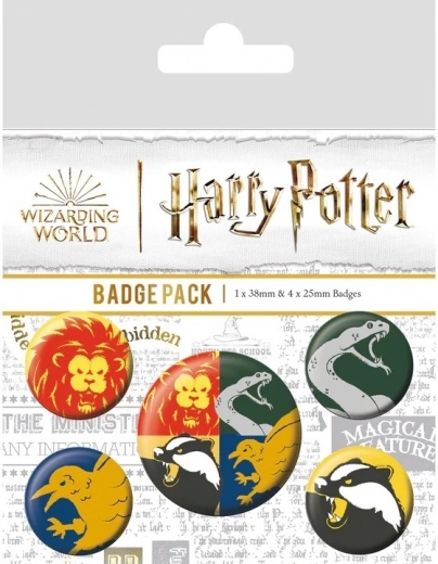 Комплект значки Harry Potter – домовете
