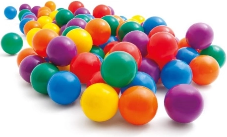 One hundred balls for colorful play
