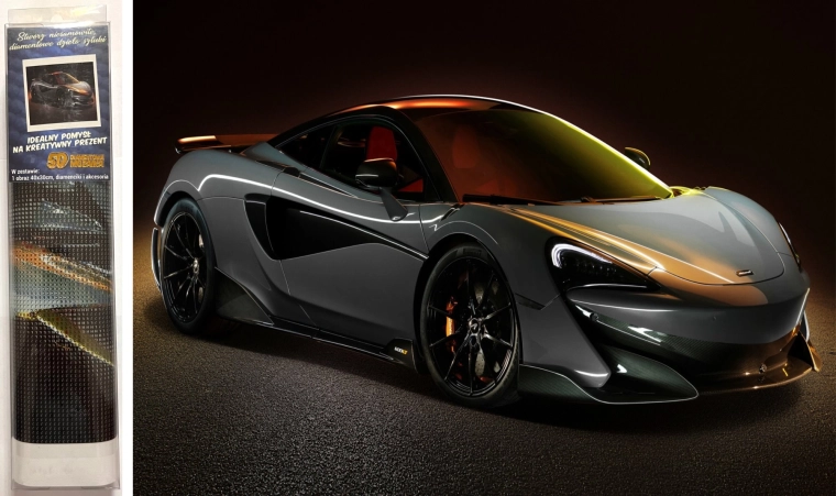 Norimpex диамантено рисуване McLaren 600LT 30 × 40 cm
