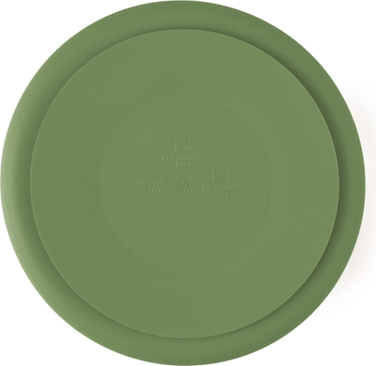 BPA-free silicone, microwave- and dishwasher-safe