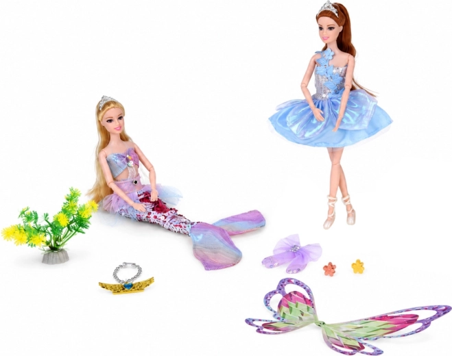 Two fairy-tale heroines in one set