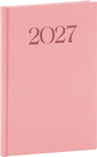 Notique weekly diary Biella 2027 pink 15 × 21 cm