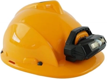 PLEJO work helmet with detachable flashlight