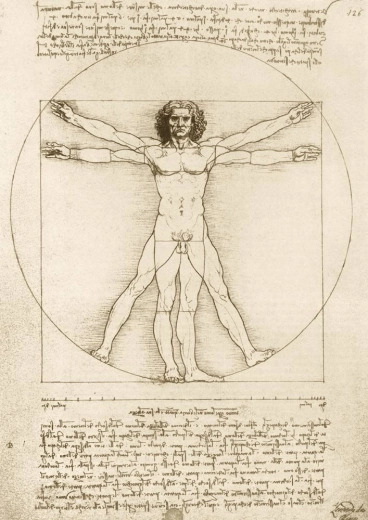 Пъзел „Витрувианският човек“ 1000 части от LEONARDO DA VINCI
