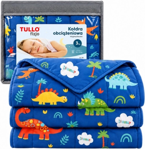 Сензорно утежнено одеяло Tullo 4 кг, синьо – 1 брой