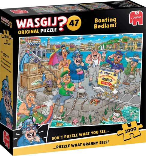 Джъмбо пъзел Wasgij 47: Корабен хаос 1000 части
