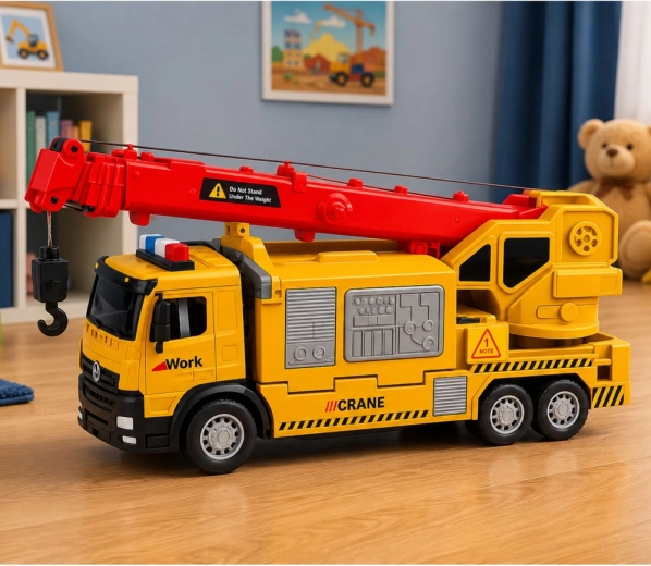LED lights, sounds, and friction drive
