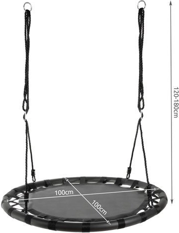 Large 100 cm diameter for comfortable sitting