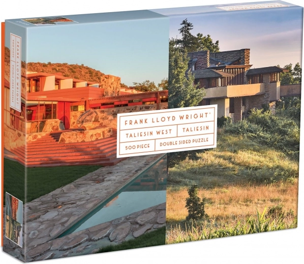 Double-Sided Puzzle Frank Lloyd Wright: Taliesin and Taliesin West 500 Pieces