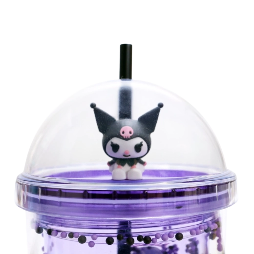 Dome lid and straw for comfortable drinking