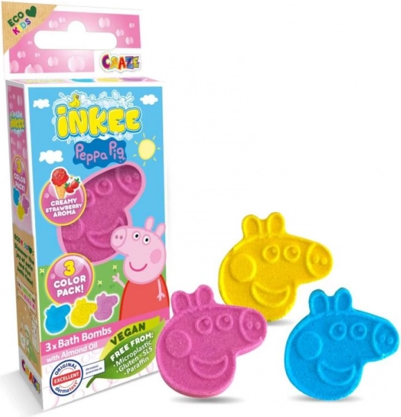 Inkee шумящи бомби за вана PEPPA PIG мини опаковка