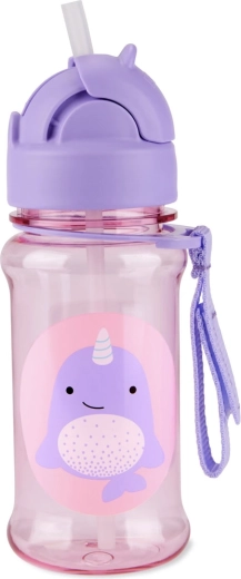 Skip Hop Zoo Tritan straw bottle, narwhal, 355 ml