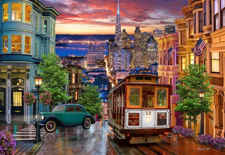 San Francisco Tram Puzzle 1000 Pieces