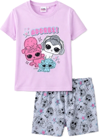 Pink and Grey Cotton LOL Pajamas
