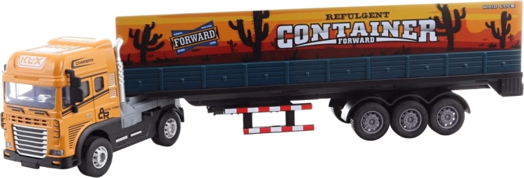 Container trailer for transport play