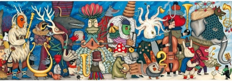 Panoramic Puzzle Orchestra 500 pieces DJECO
