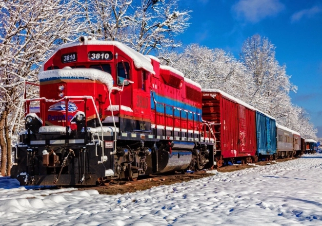 Puzzle Train in Winter