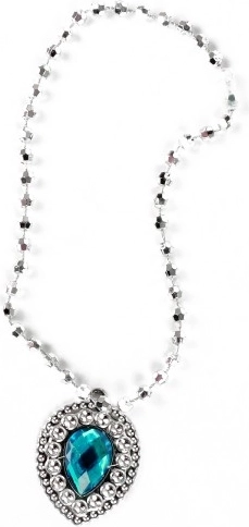 Елегантно колие с тюркоазен медальон