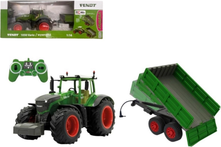 RC трактор Fendt 1050 Vario 1:16 с ремарке Jamara