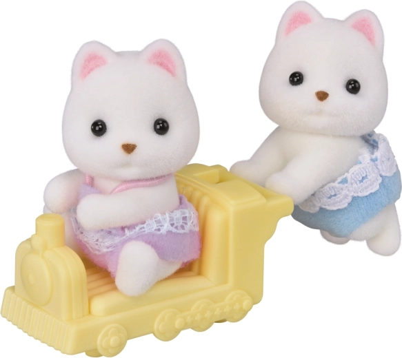 Sylvanian Families померански близнаци с влакче