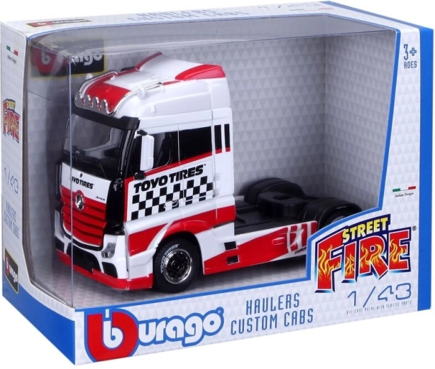 Bburago Street Fire модел камион Haulers Custom Cabs 1:43 асортимент - 1 брой
