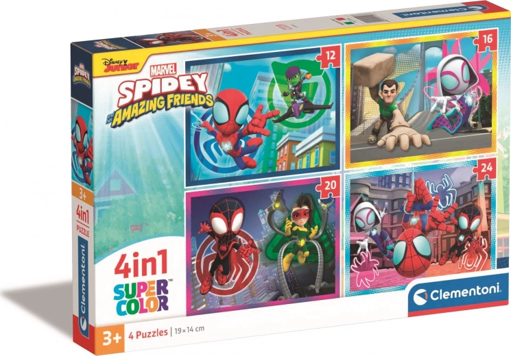 Пъзел 4 в 1 Spidey и неговите невероятни приятели Clementoni