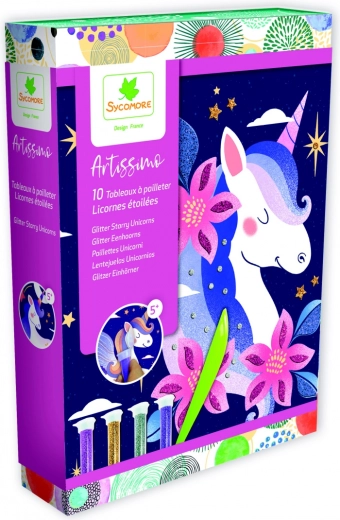 Artissimo - Glitter Sand Art Unicorns at Night